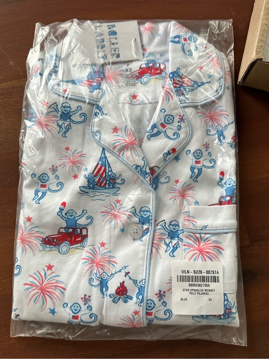 Roller Rabbit Other - NWT! Roller Rabbit Star Spangled Monkey Polo Pajamas  Size: XS